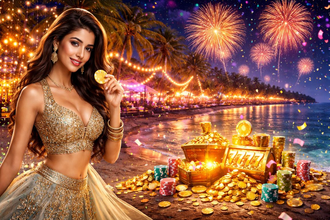 Indian player enjoying mobile casino app in Bollywood style